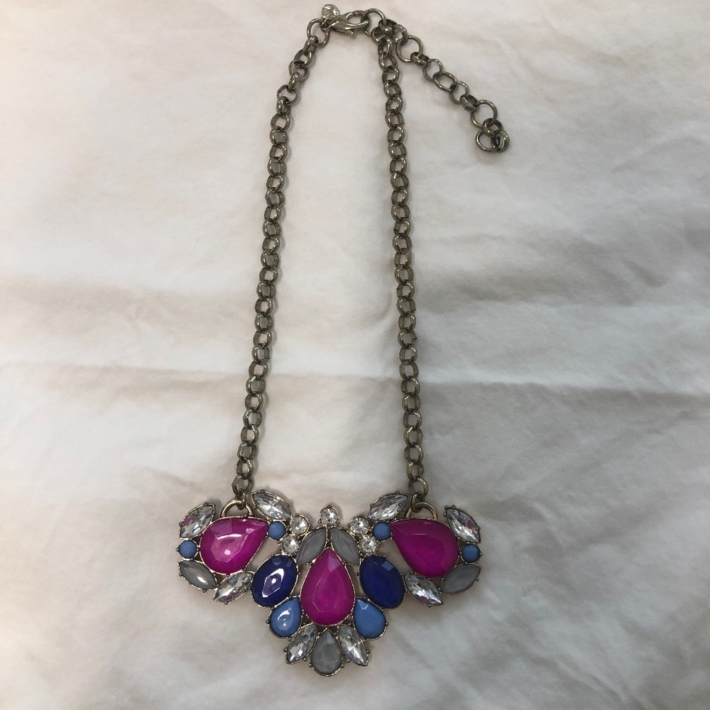 J. Crew Stone Bib Necklace